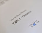 Limited edition numbering detail inside The Off Hours 48-Hour Return Book I Distance